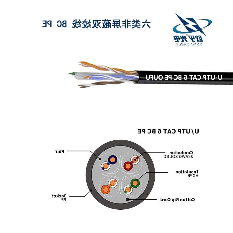 株洲市U/UTP6类4对非屏蔽室外电缆(23AWG)