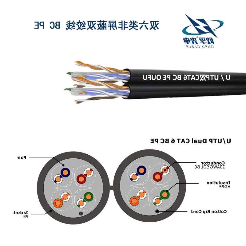 嘉峪关市U/UTP6类双4对非屏蔽室外电缆(23AWG)