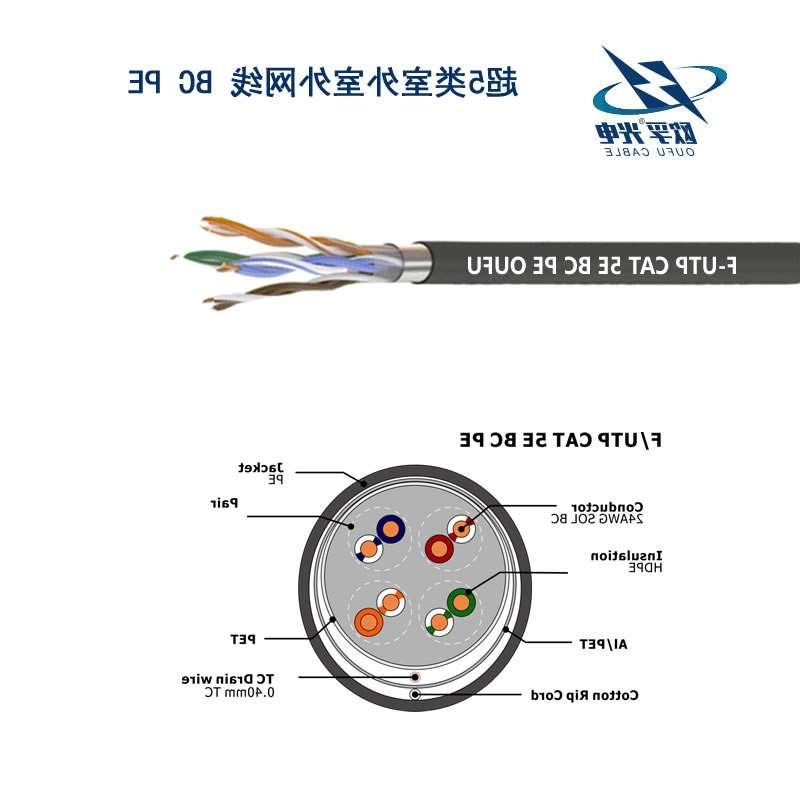 嘉峪关市F/UTP超五类4对屏蔽室外电缆(24AWG)